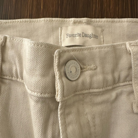 FAVORITE DAUGHTER Super High Rise Mini Boot Cut Jeans in Bone (J1) - Picture 4 of 6